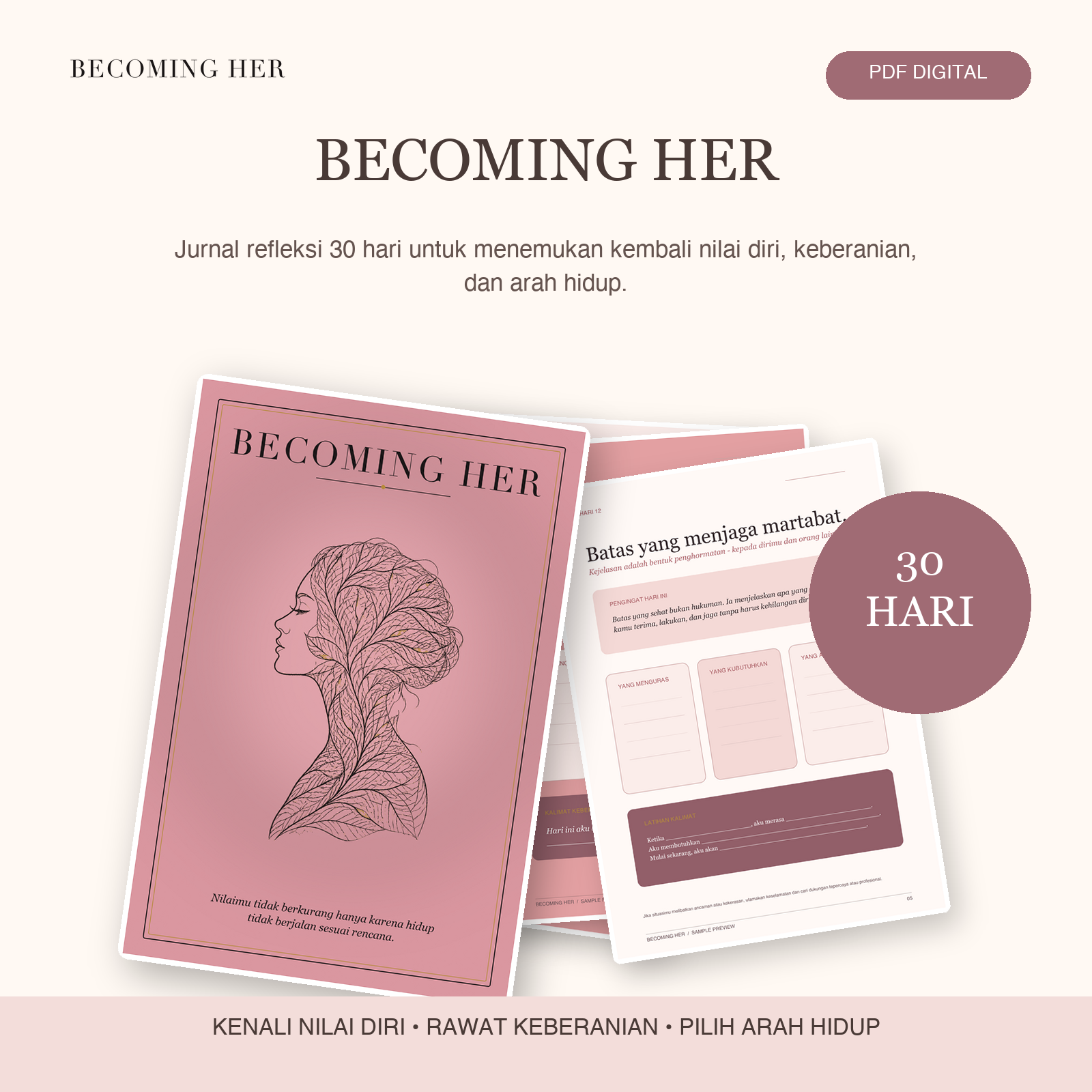 Becoming Her - Jurnal Refleksi 30 Hari Bersama Al-Qur'an
