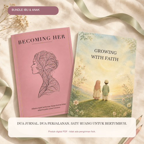 Paket jurnal digital Becoming Her dan Growing With Faith